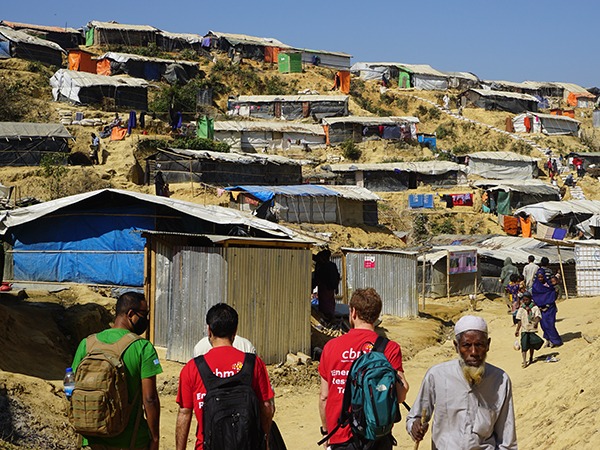 Rohingya refugees living in Cox's Bazar, Bangladesh