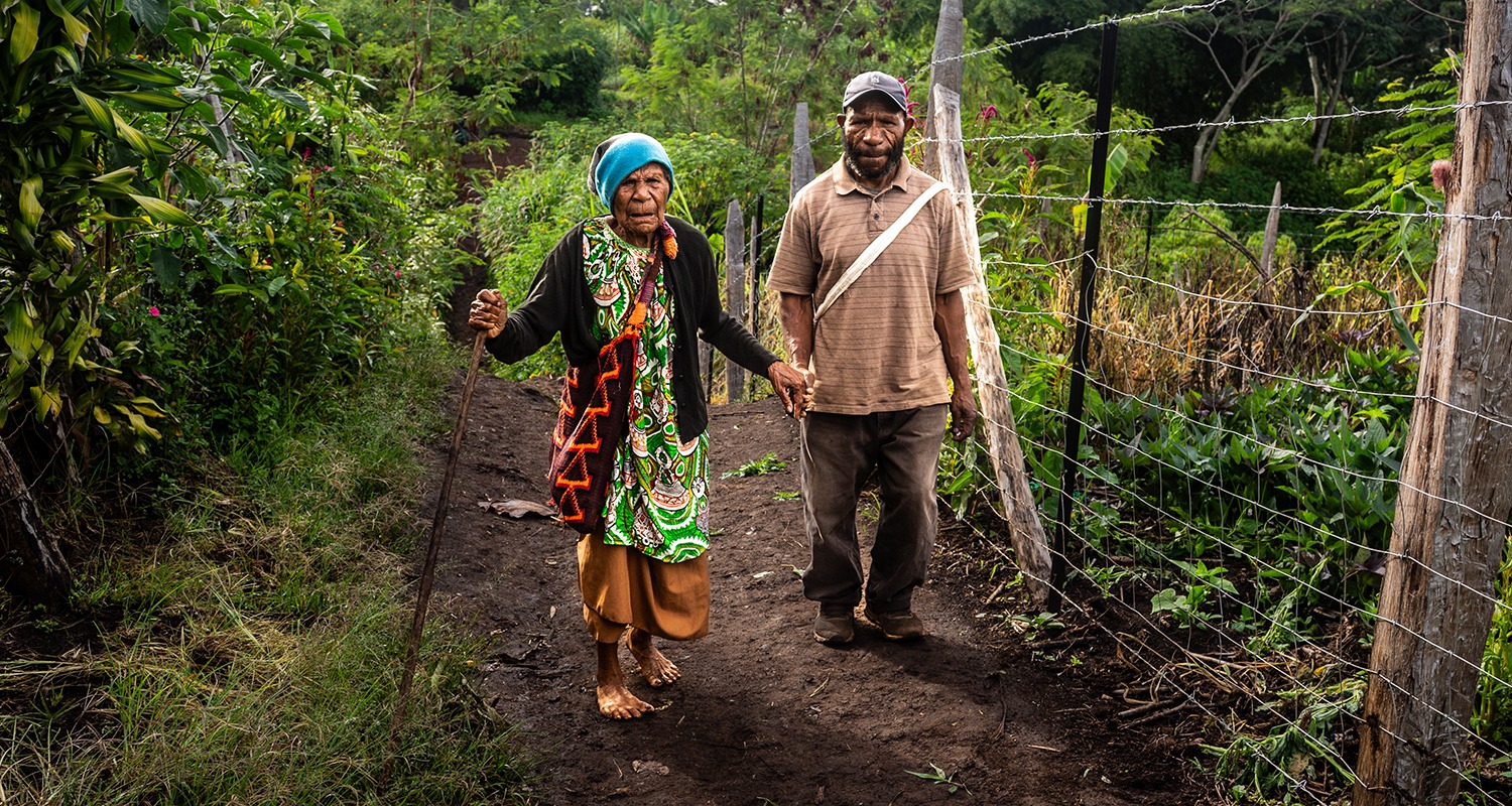 Gepeso needs sight-saving cataract surgery in the Highlands of Papua New Guinea.