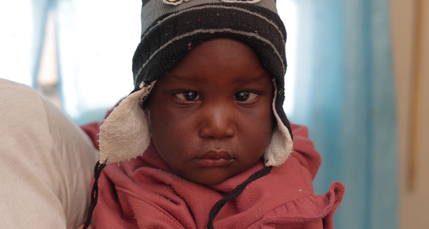 Nadiah in Zimbabwe awaiting sight-saving cataract surgery.