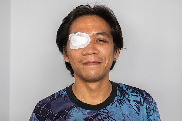 John in the Philippines needing sight-saving cataract surgery.