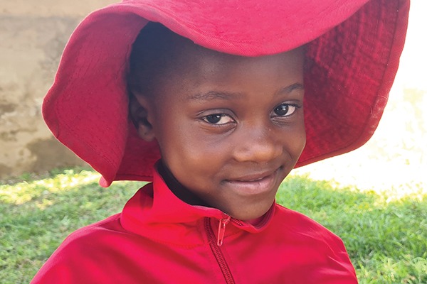 Camille in Zimbabwe received sight-saving cataract surgery.