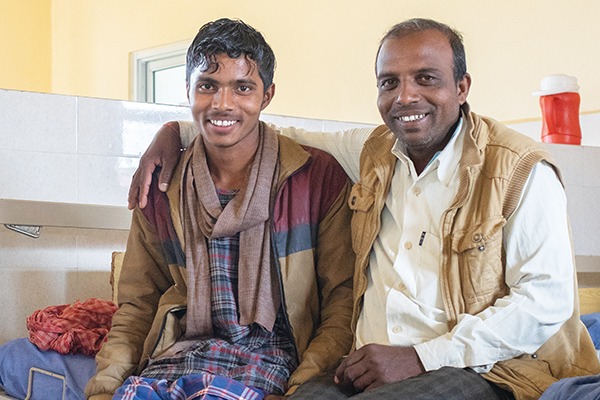 Jitesh in Nepal received surgery and physical rehabilitation for his severe clubfoot