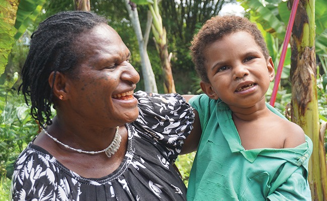 Joylin receives disability rehabilitation in the Highlands of Papua New Guinea.