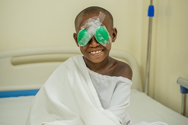 Sophia received sight-saving cataract surgery through the Child Sponsorship programme.