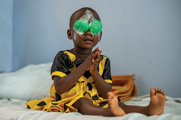 Sophia received sight-saving cataract surgery through the Child Sponsorship programme.