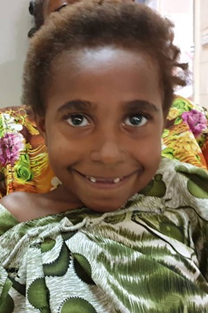 Monica in Papua New Guinea received sight-saving cataract surgery.
