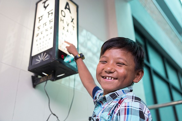 Kyle receives sight-saving cataract surgery in the Philippines