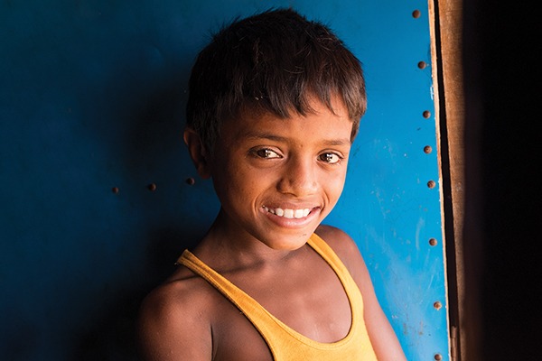 Yasin at his happy place in the refugee camps of Cox's Bazar.